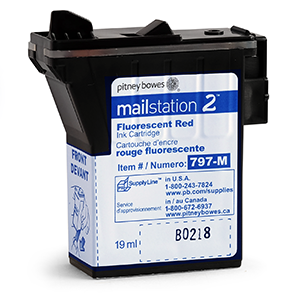 Pitney Bowes Red Ink Cartridge for mailstation2™