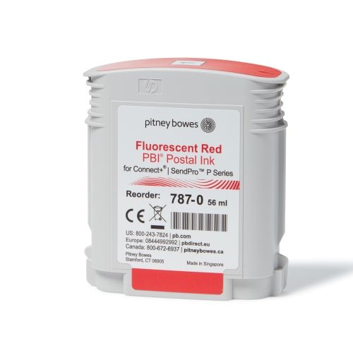 Pitney Bowes Red Ink Cartridge (Standard) for SendPro® P / Connect+® Series Mailing Systems